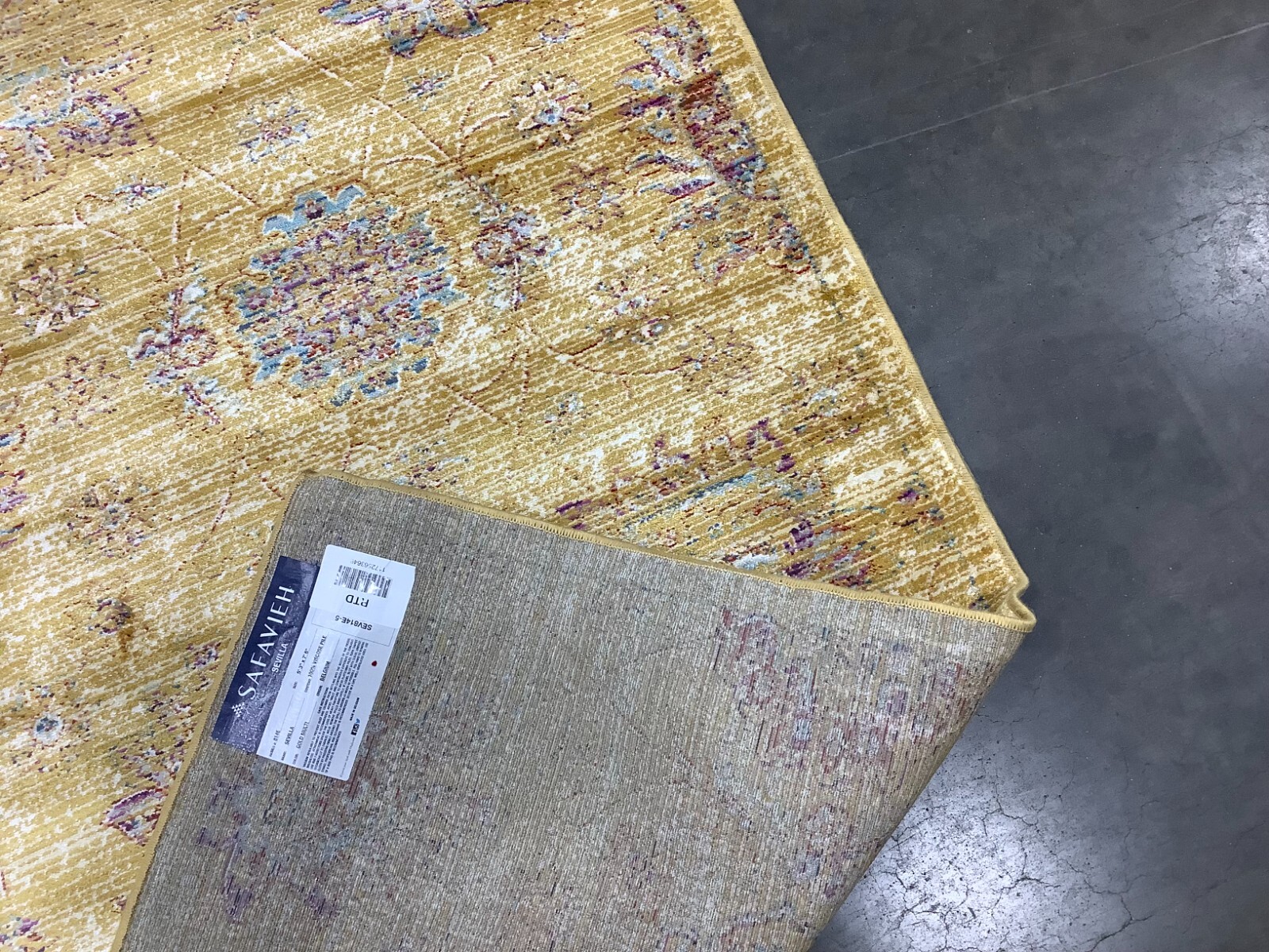 GOLD / MULTI 5′-1″ x 7′-7″ Flaw in Rug, Reduced Price 1172679813 SEV814E-5