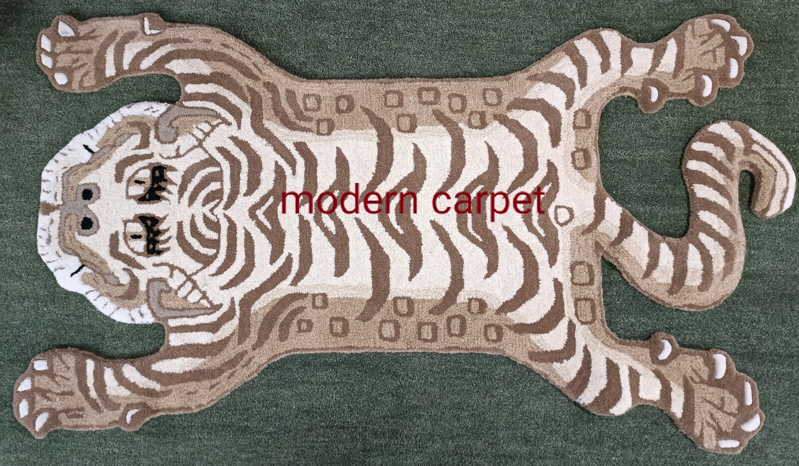 Tibetan Tiger Rugs 3×5 Feet Handmade 100% Woolen Hand Tufted For Home Decoration