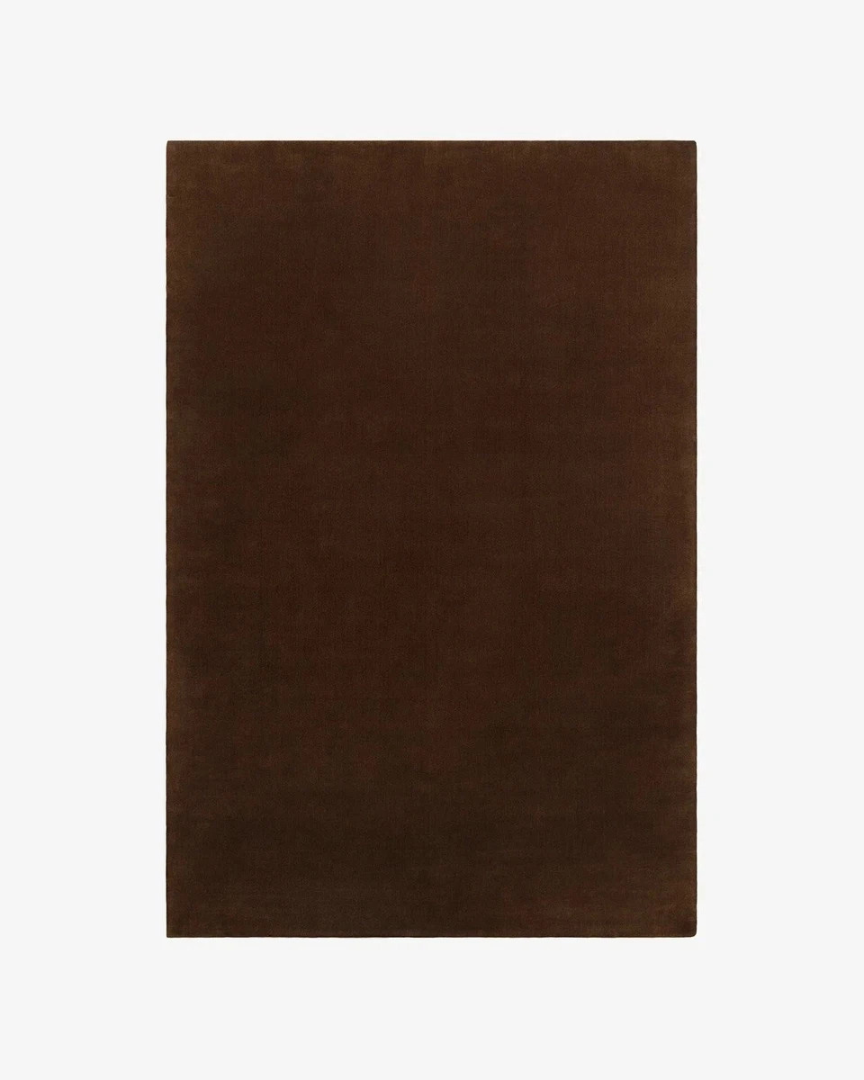 Hand-Tufted Wool Rug 9x12ft- Nordic Knots Grand Brown Rug Handmade Boho Area Rug