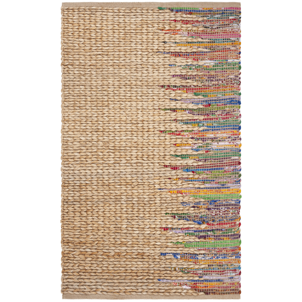 SAFAVIEH Cape Cod CAP308B Handwoven Natural / Multi Rug