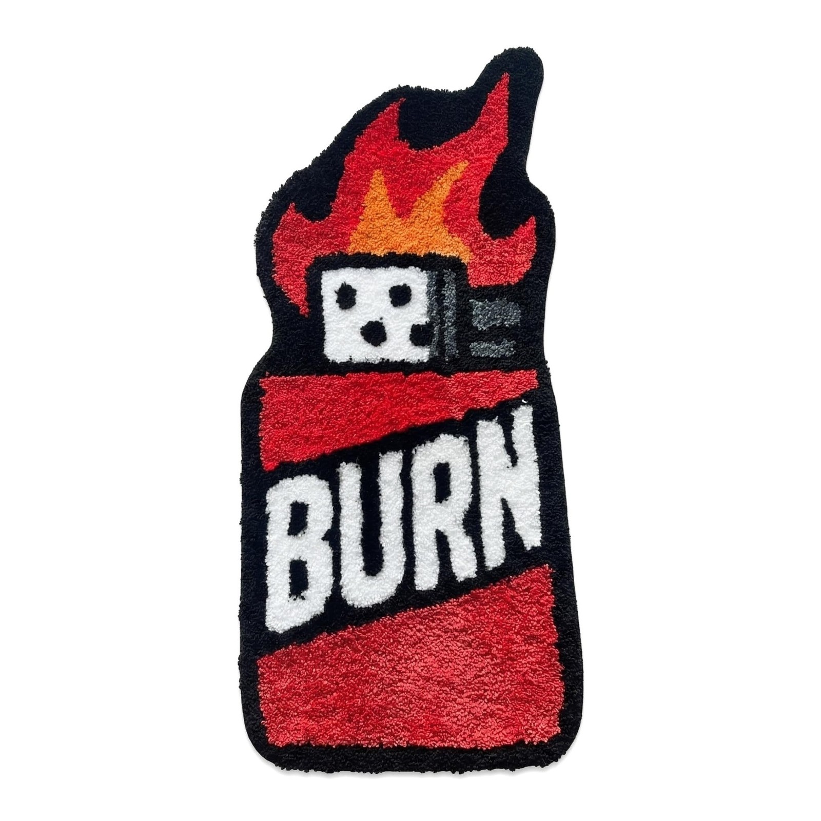 Yellow Lighter Don’t Smoke Flocking Rug Living Room Carpet Bathmat Bedside Ru…
