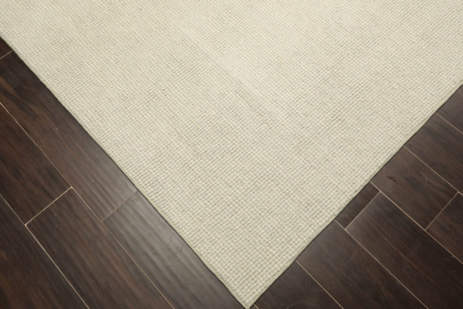 LoomBloom Multi Sizes Sea Foam Hand Woven Berber Textured New Zealand Wool Rug