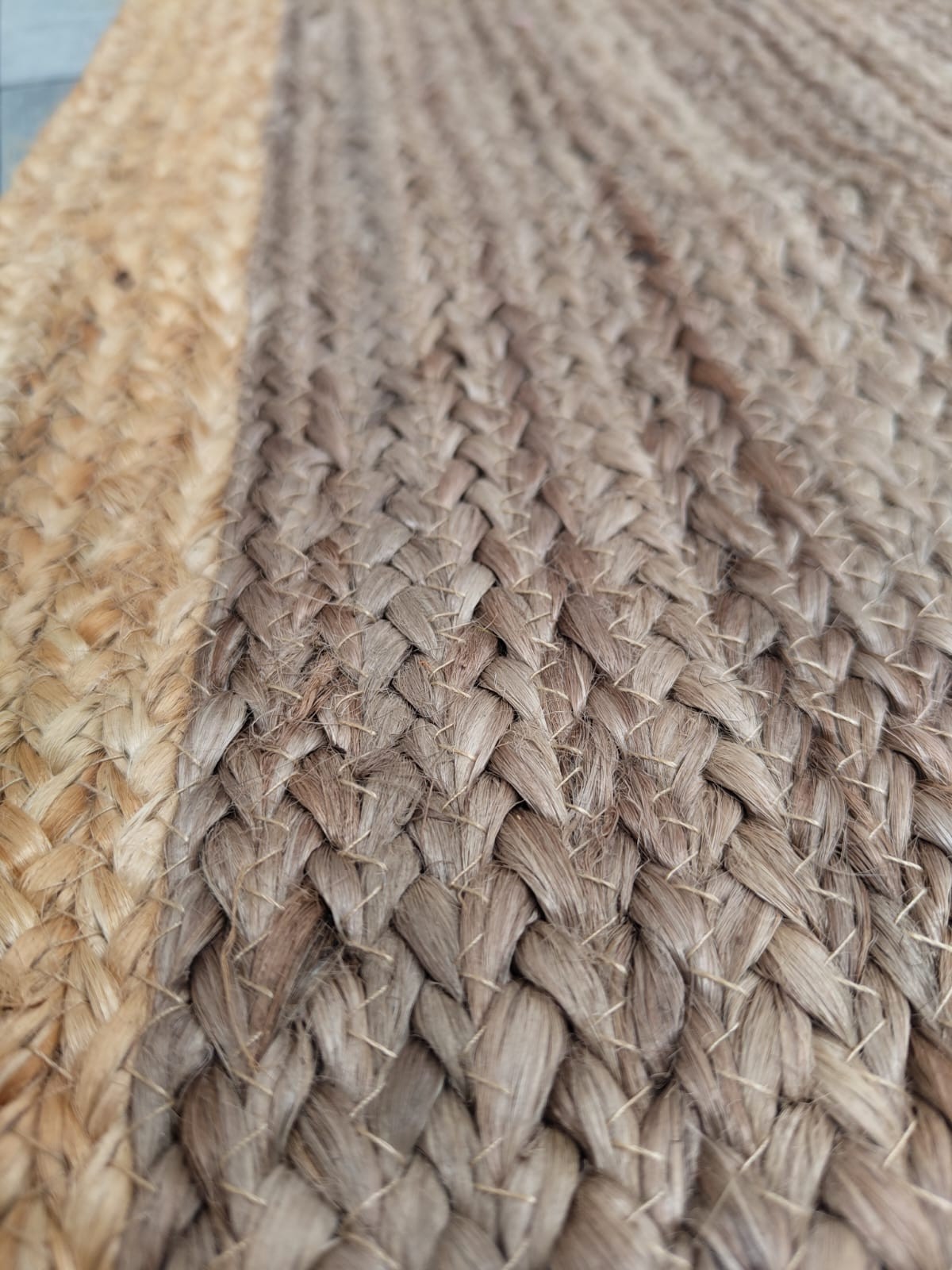 Jute Rug Runner 100% Natural Area Rug Carpet Braided Style Rustic look Living