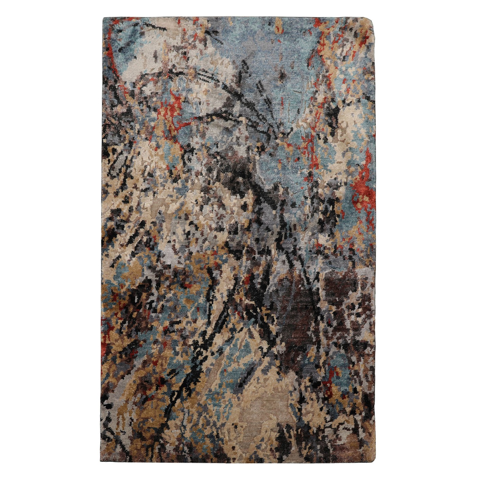 3×5 Hand Knotted LoomBloom Wool Beige Tibetan Contemporary Rug