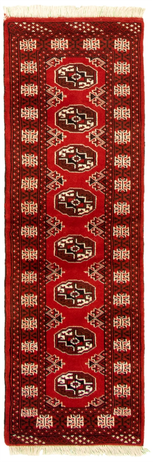 Vintage Traditional Hand-Knotted Area Rug 2’0″ x 6’5″ Oriental Wool Carpet