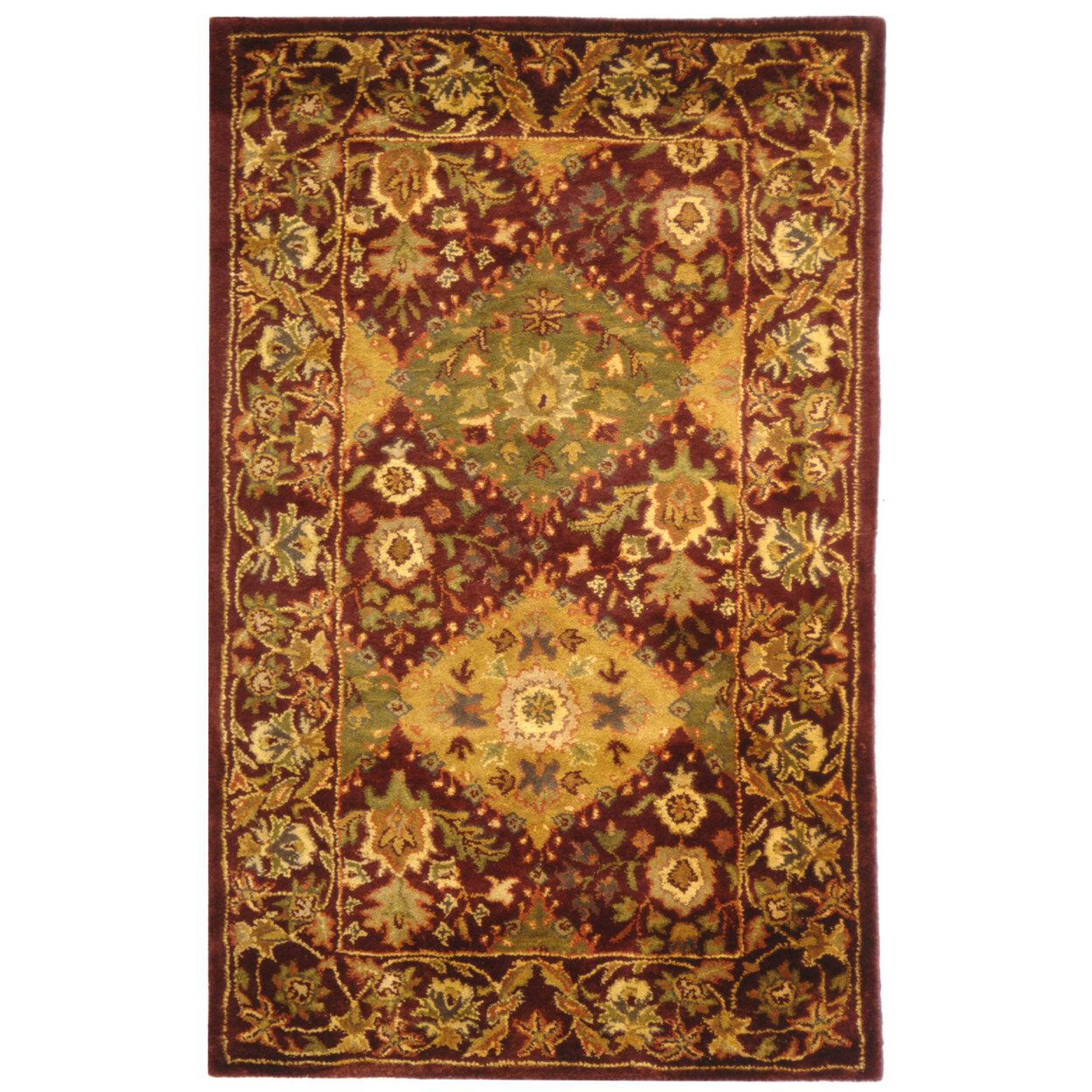 SAFAVIEH Antiquity Collection AT57B Handmade Wine Rug