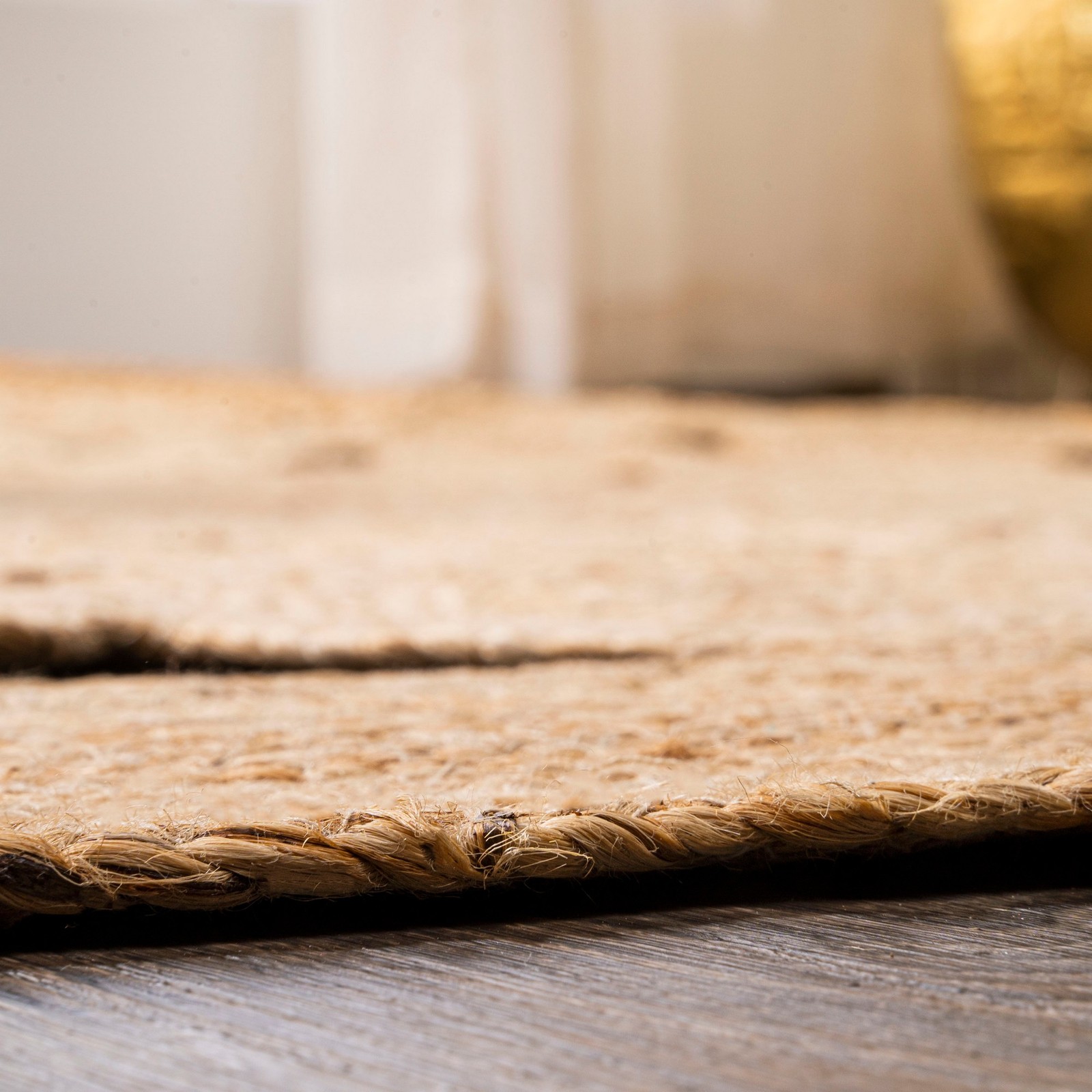 JONATHAN Y RNF100 Cassia Round, Natural Fibers, Bohemian, Casual, Solid Area Rug
