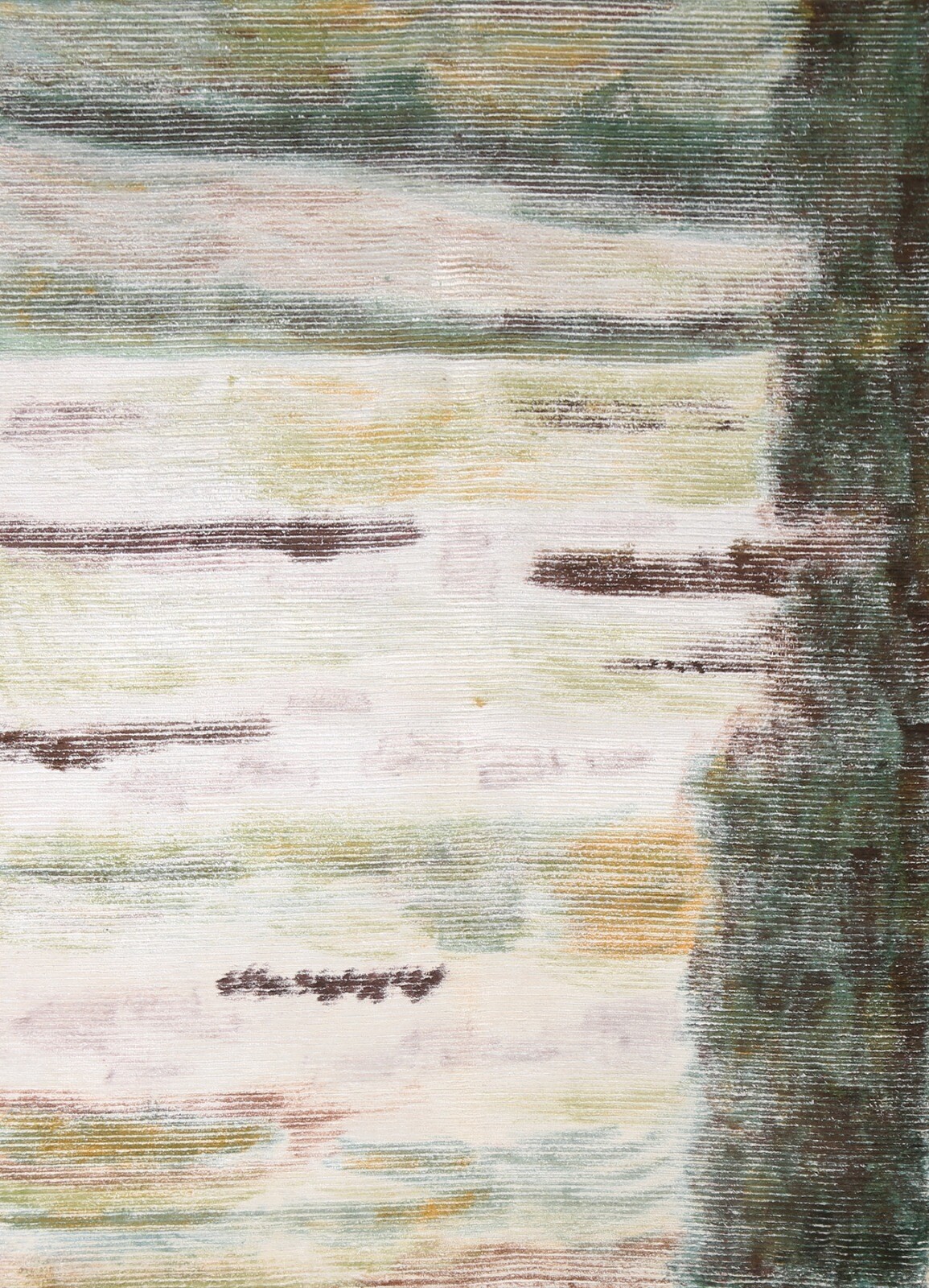 Silk Gabbeh Abstract Contemporary Area Rug 5×7 ft Hand-knotted Foyer Carpet
