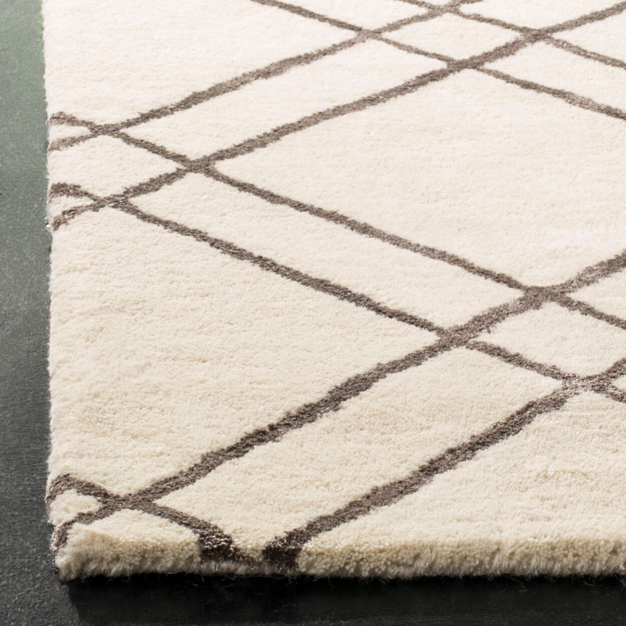 SAFAVIEH Himalaya HIM901H Handmade Ivory / Dark Grey Rug