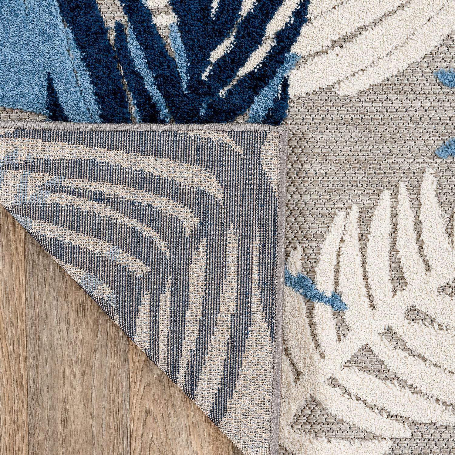 Rugshop Outdoor Rug Tropical Floral Modern Indoor Outdoor Rugs Large Patio Rugs