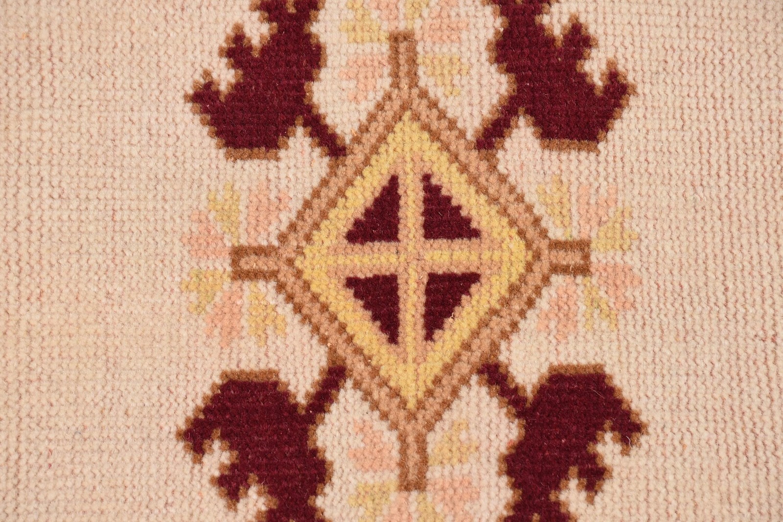Turkish Area Rug, 4×6,5 ft Vintage Rug, Beige Wool Rug