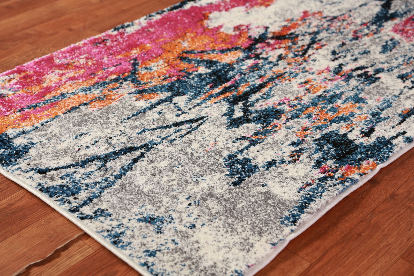 Transitional Pattern Abstract Hallway Rug Runner 3×10 ft Turkish Carpet