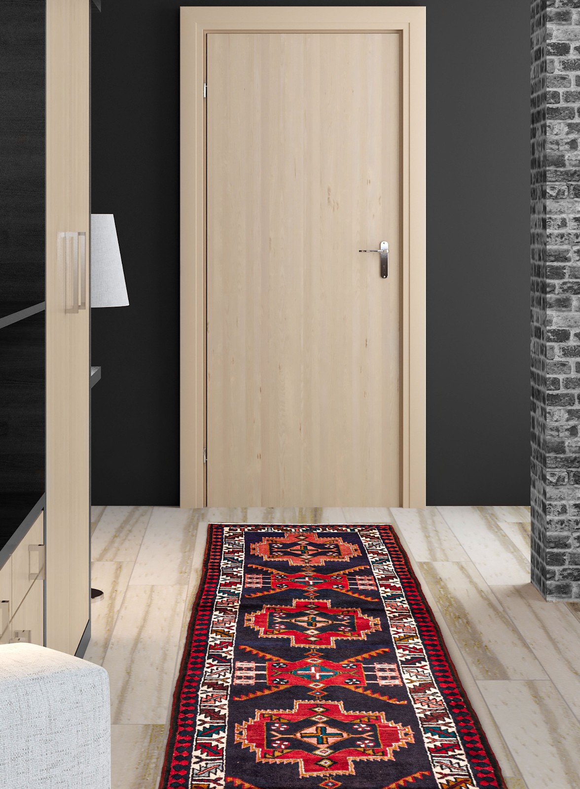 2’10” x 10’1″ Vintage Hand-knotted Runner Rug Traditional Oriental Wool Carpet
