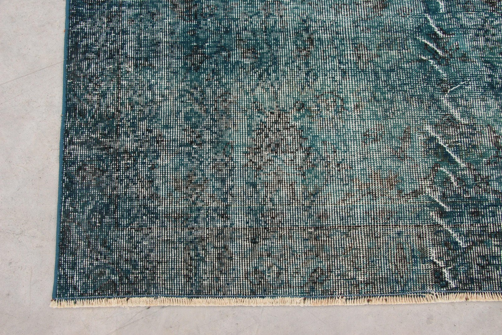 Vintage 4,6×7,5 ft Rug, Turkish Rug, Blue Wool Rug