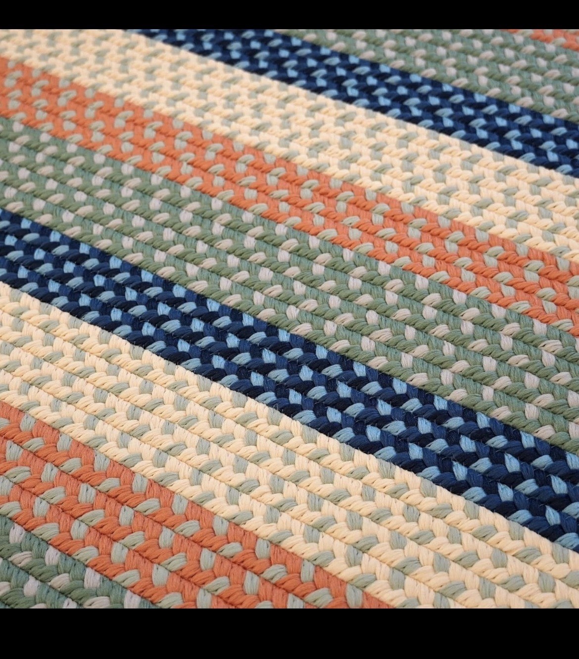 Colonial Mills Bercy Multi Stripe – Seaside Mix 8×10