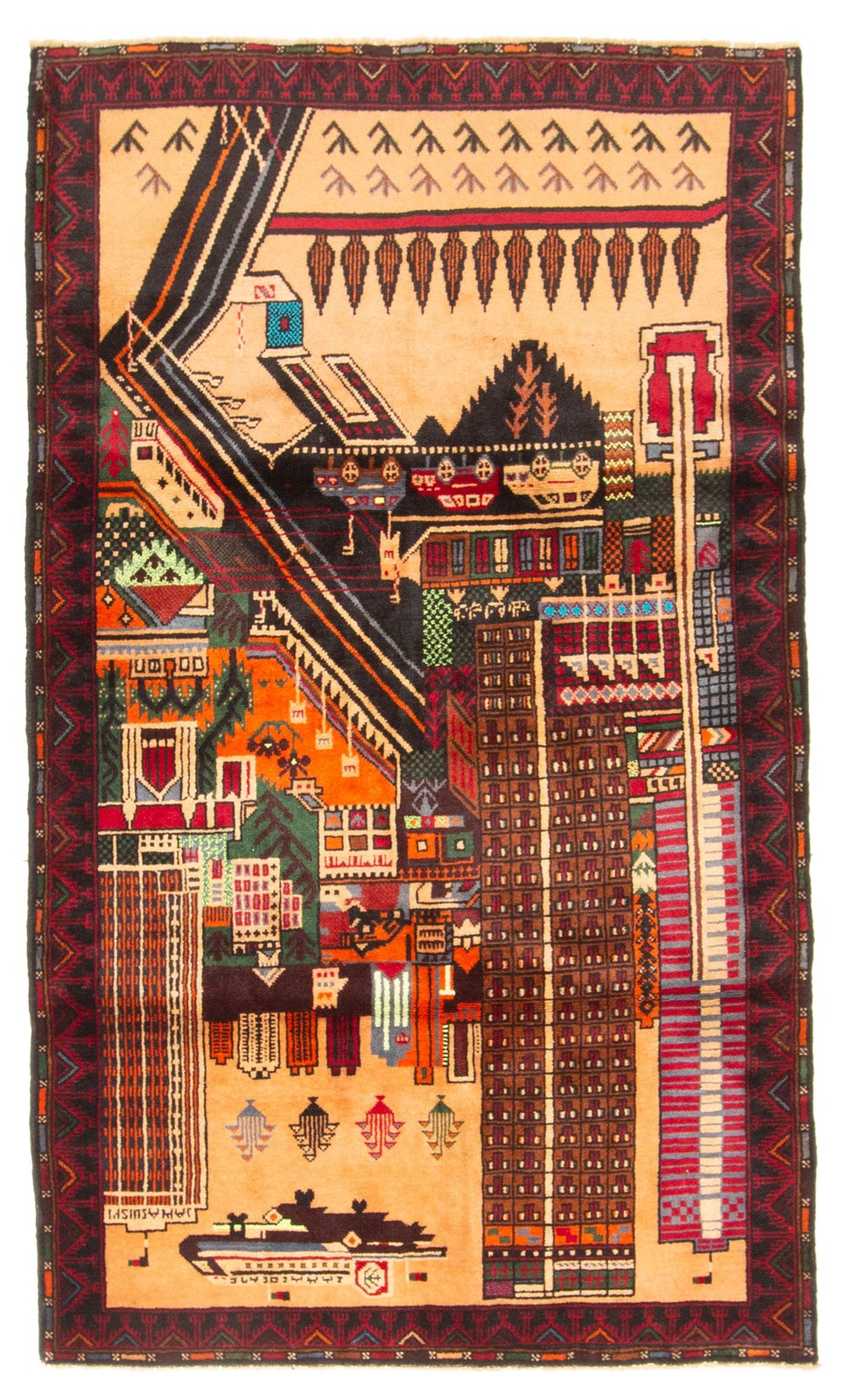 Traditional Vintage Hand-Knotted Area Rug 3’8″ x 6’3″ Oriental Wool Carpet