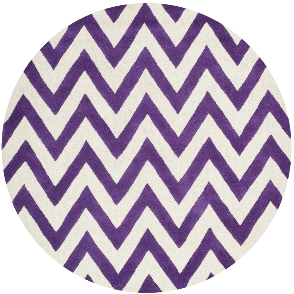 SAFAVIEH Cambridge CAM139K Handmade Purple /Ivory Rug