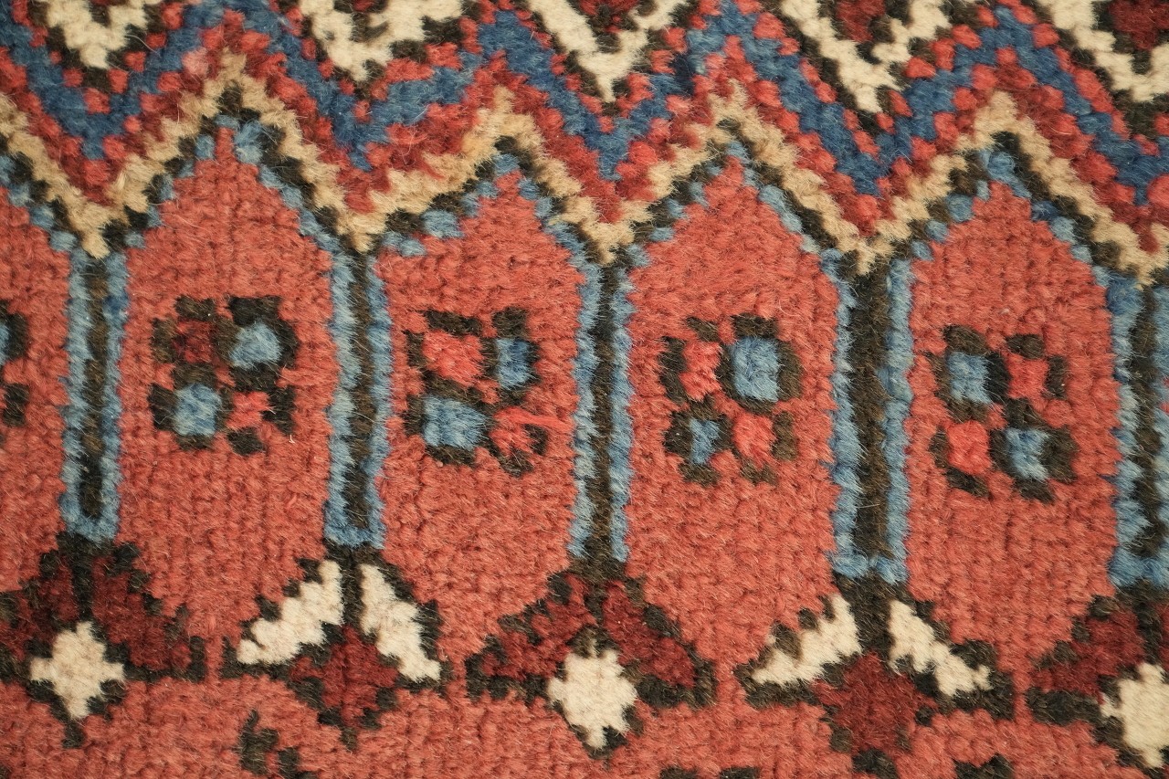 Vintage Traditional Medallion Multicolor 10×19 Hand-Knotted Wool Area Rug