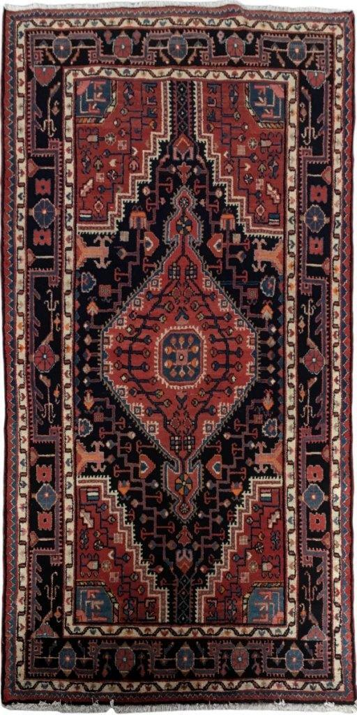 4×6′ Red Perssiaan Hammadan Rug 81473