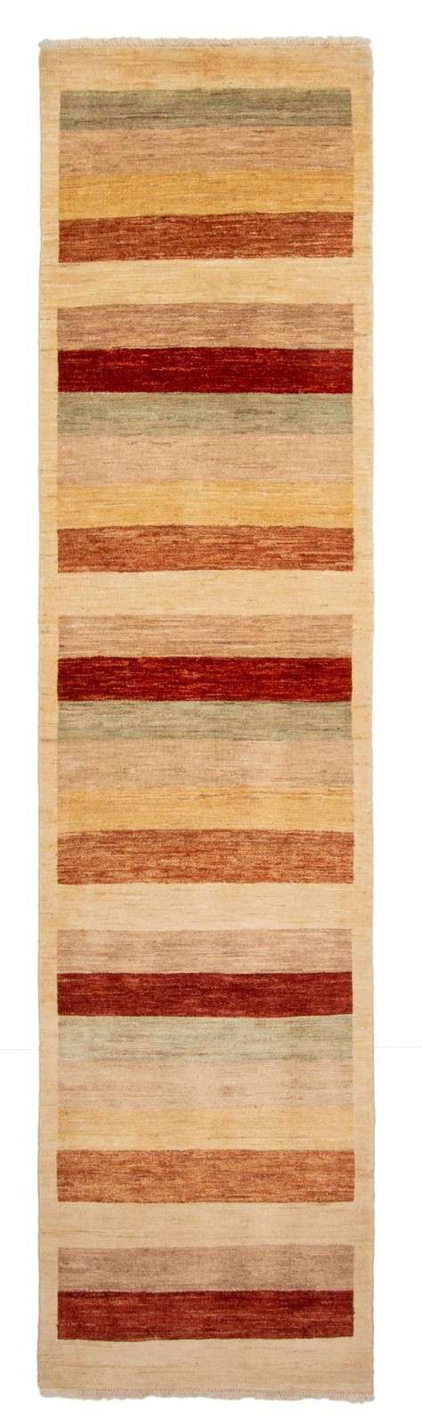Vintage Hand-knotted Runner Rug 2’7″ x 10’3″ Traditional Oriental Wool Carpet