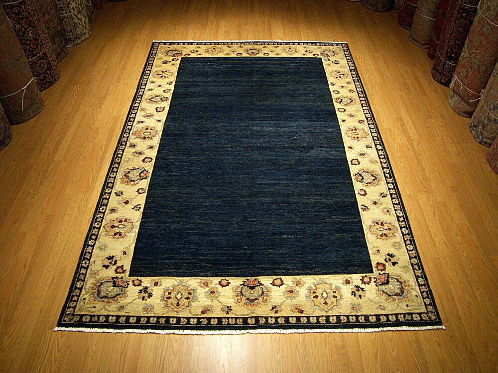 6.4 x 9.6 Ft Handmade Vegetable Dyes Hand Spun Fine Wool Gabehh Rug _Very Sturdy