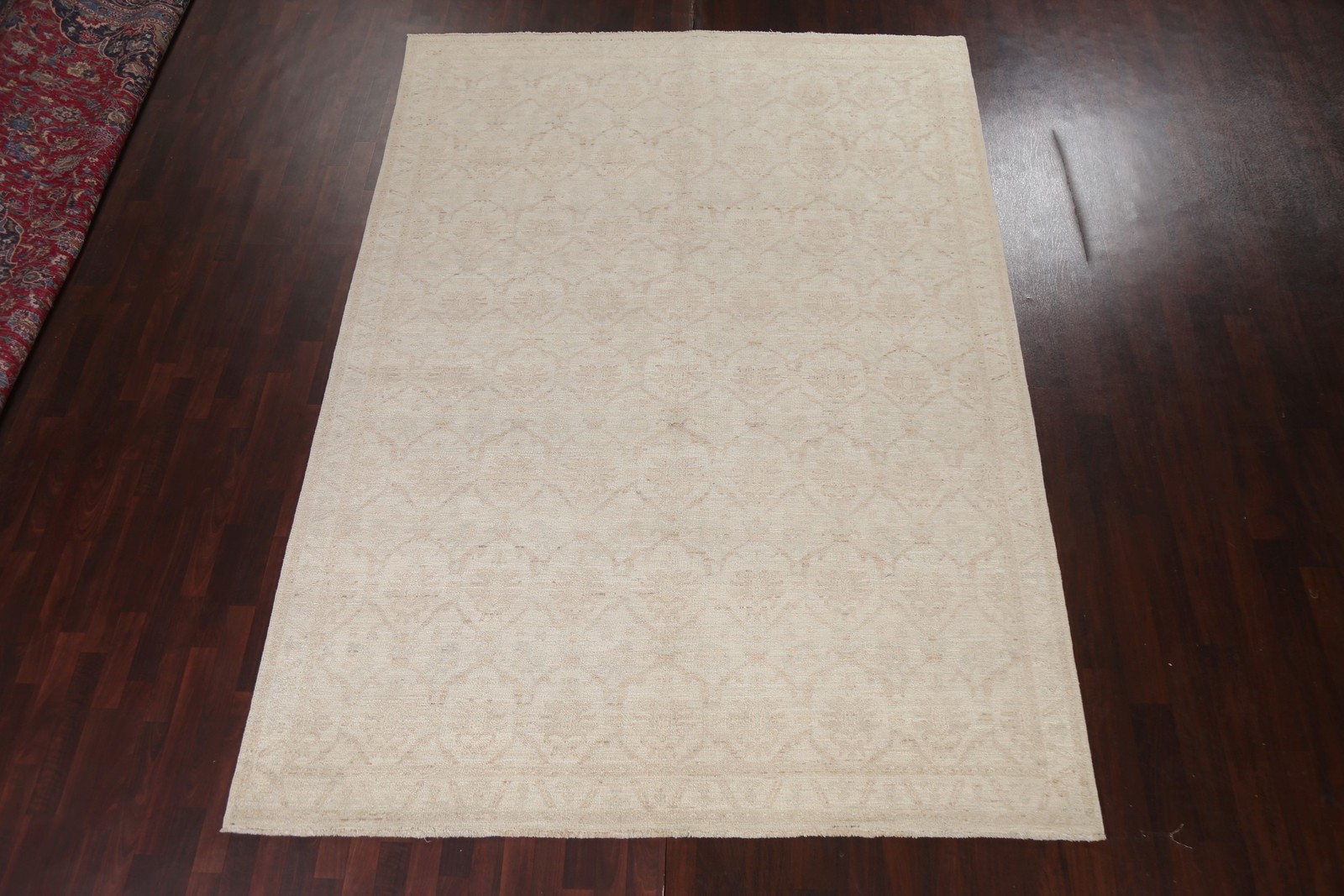Vegetable Dye Muted Oushak Oriental Hand-Knotted Living Room Rug 8×11 Carpet