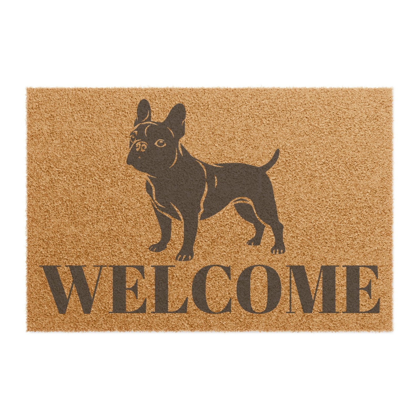 French Bulldog Doormat, Welcome Mat, Dog Lover Gift, Home Decor, Housewarming