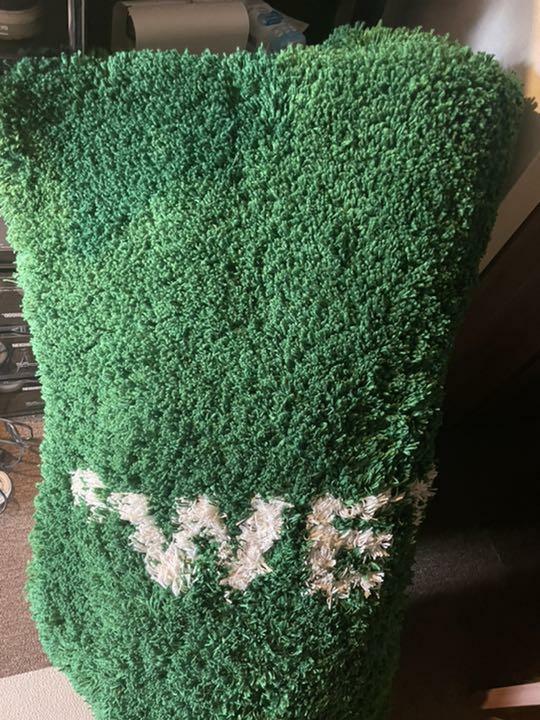 Virgil Abloh x Ikea Markerad Wet Grass Rug Green OFF White Limited Edition Used