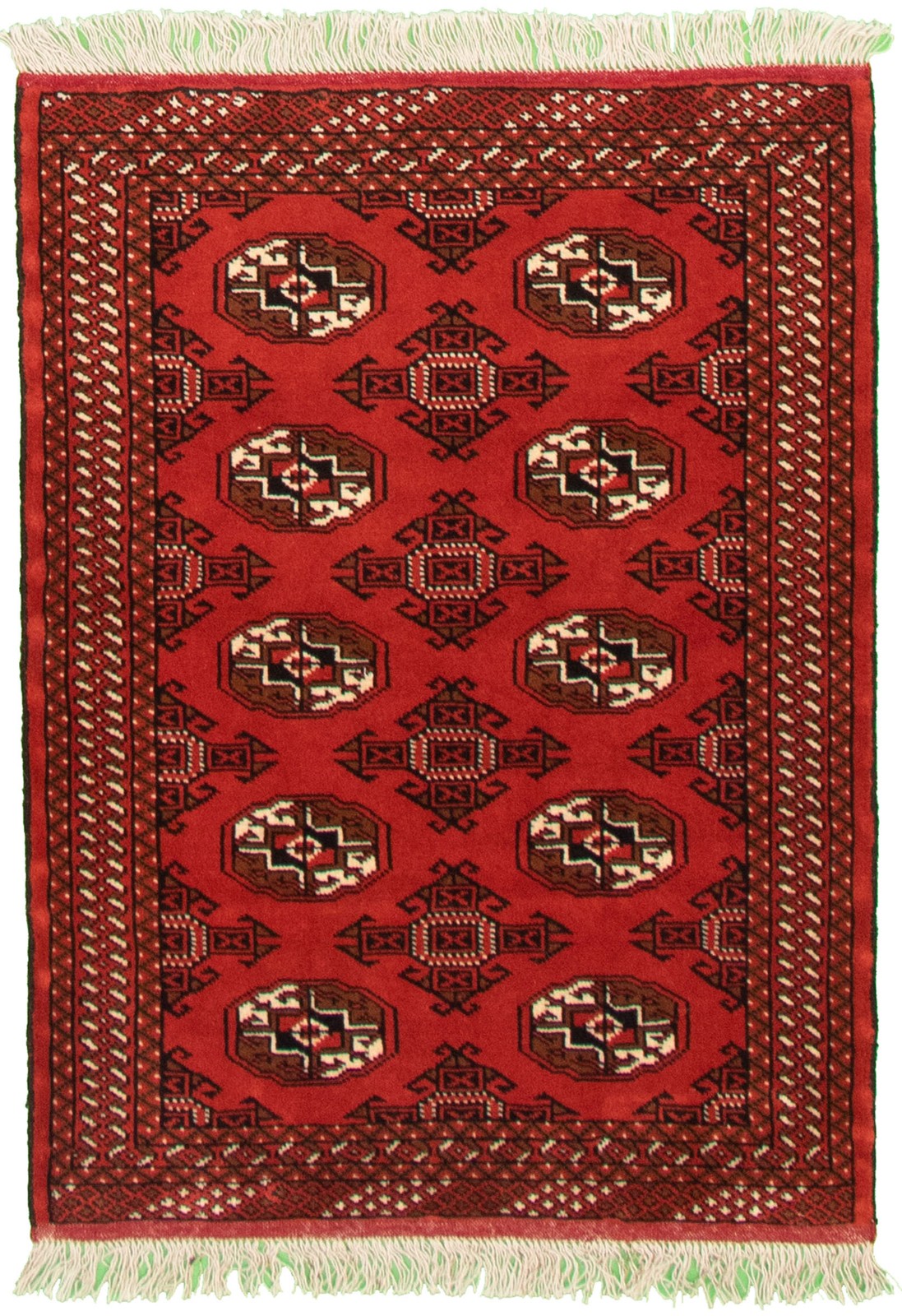 Vintage Traditional Hand-Knotted Area Rug 3’3″ x 4’7″ Oriental Wool Carpet