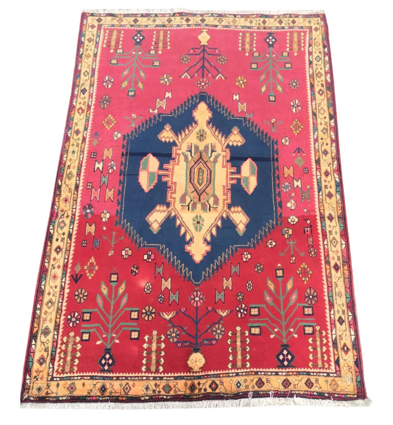 5.5 x 8. Perrsian Tribbal Wool Sirjan Rug #B-81680