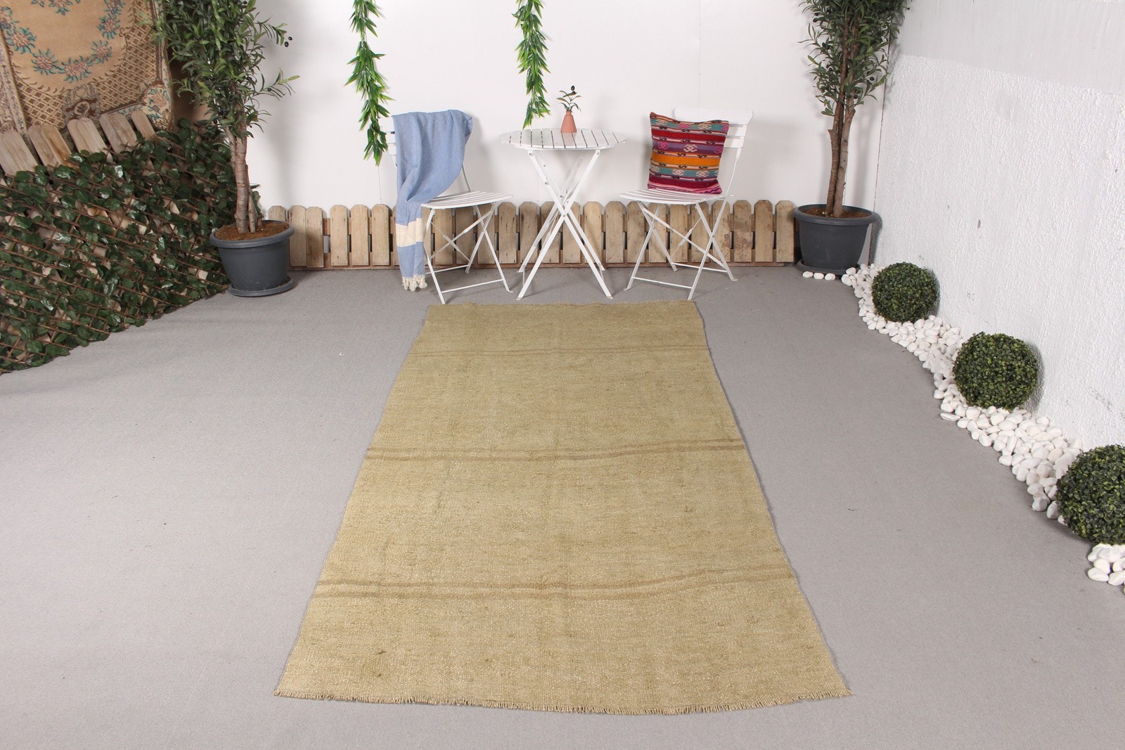 4×8,7 ft Turkish Kilim Rug, Vintage Rug, Bronze Patchwork Wool Rug