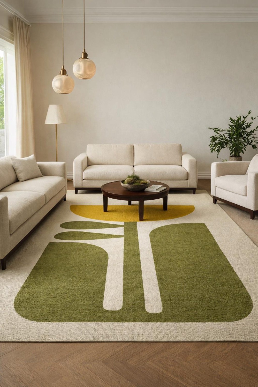 Designer Rug | Irregular Rug | Wool area Rugs | Living Room Rug | Tufted A254