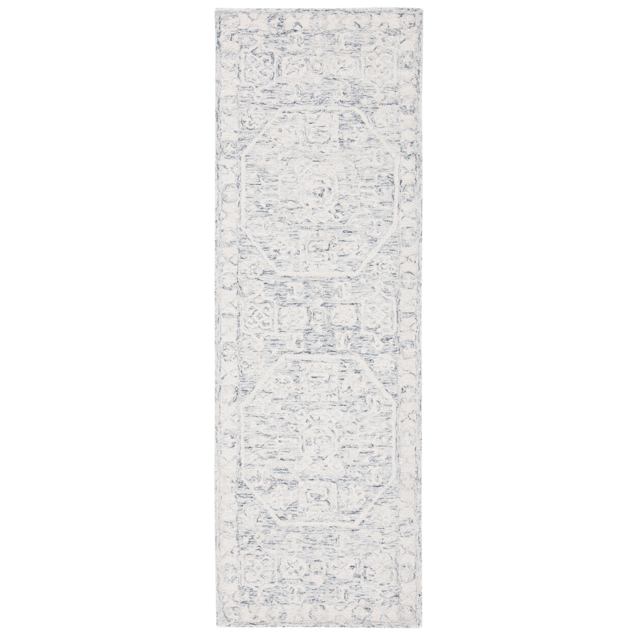 SAFAVIEH Micro-Loop MLP524H Handmade Charcoal /Ivory Rug