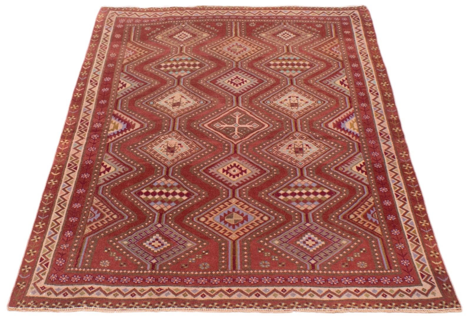 Vintage Traditional Hand-Knotted Area Rug 5’0″ x 7’6″ Oriental Wool Carpet