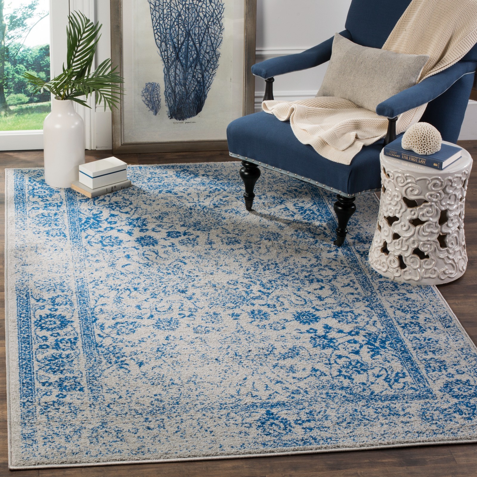 SAFAVIEH Adirondack Collection ADR109A Grey / Blue Rug