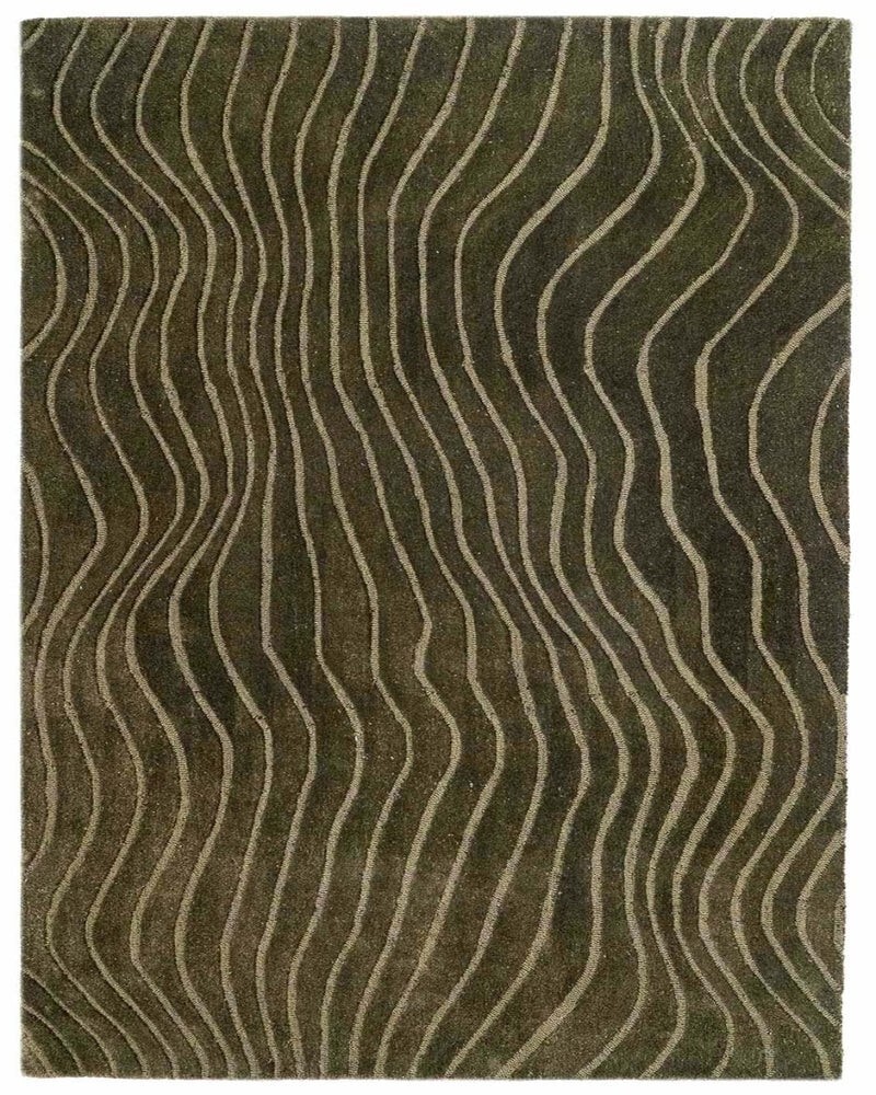 Moss Wool Area Rug hand tufted from 100% New Zealand Wool 9×12