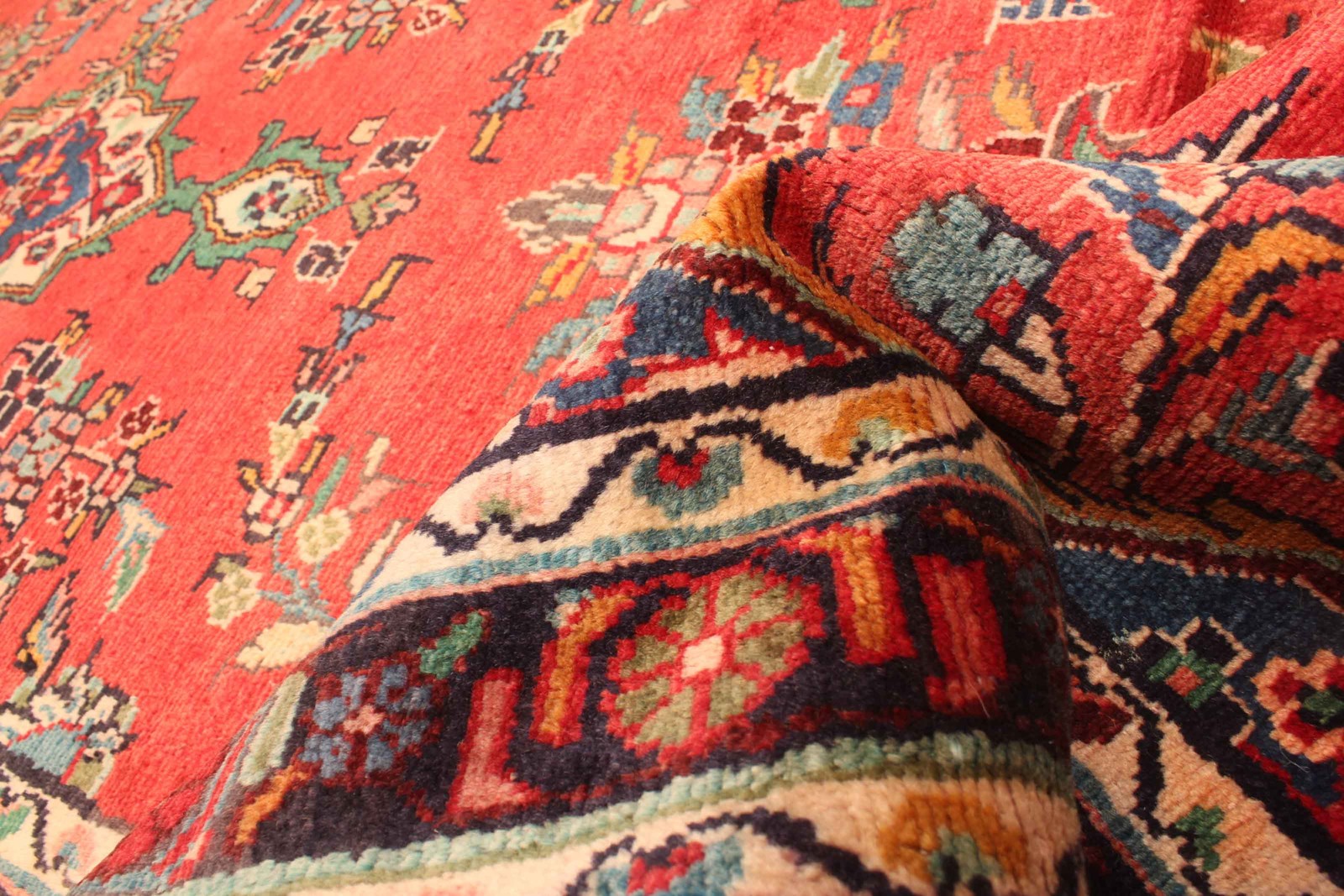 3’6″ x 10’11” Vintage Hand-knotted Runner Rug Traditional Oriental Wool Carpet