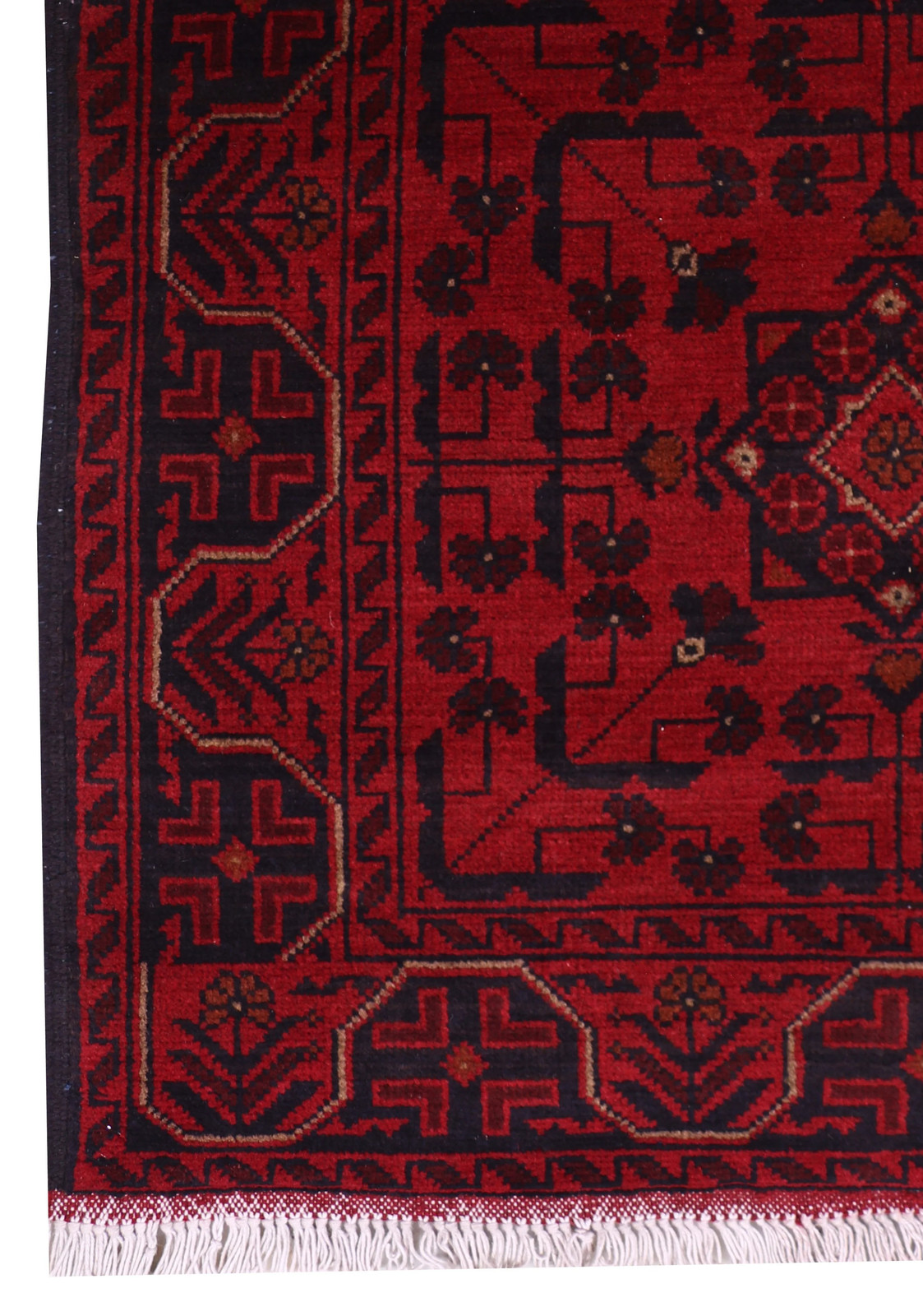 6 FOOT RUNNER 3′ x 6′ Dark Red Afghan Khal Mohammadi Rug Ethnic Tribbal Rug PK47