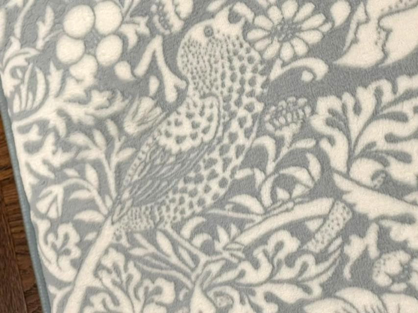 NEW! William Morris & Co STRAWBERRY THIEF Blue 21” X 34” Bath Rug- ADORABLE!