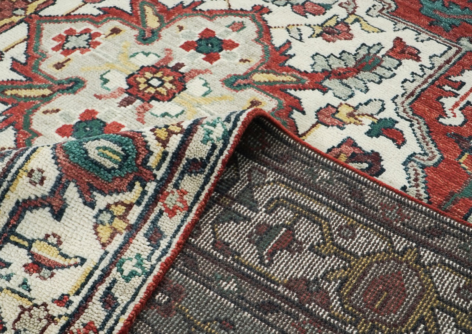9’8″x13’11” Hand Knotted Wool Rust Oushak Herizz Rug