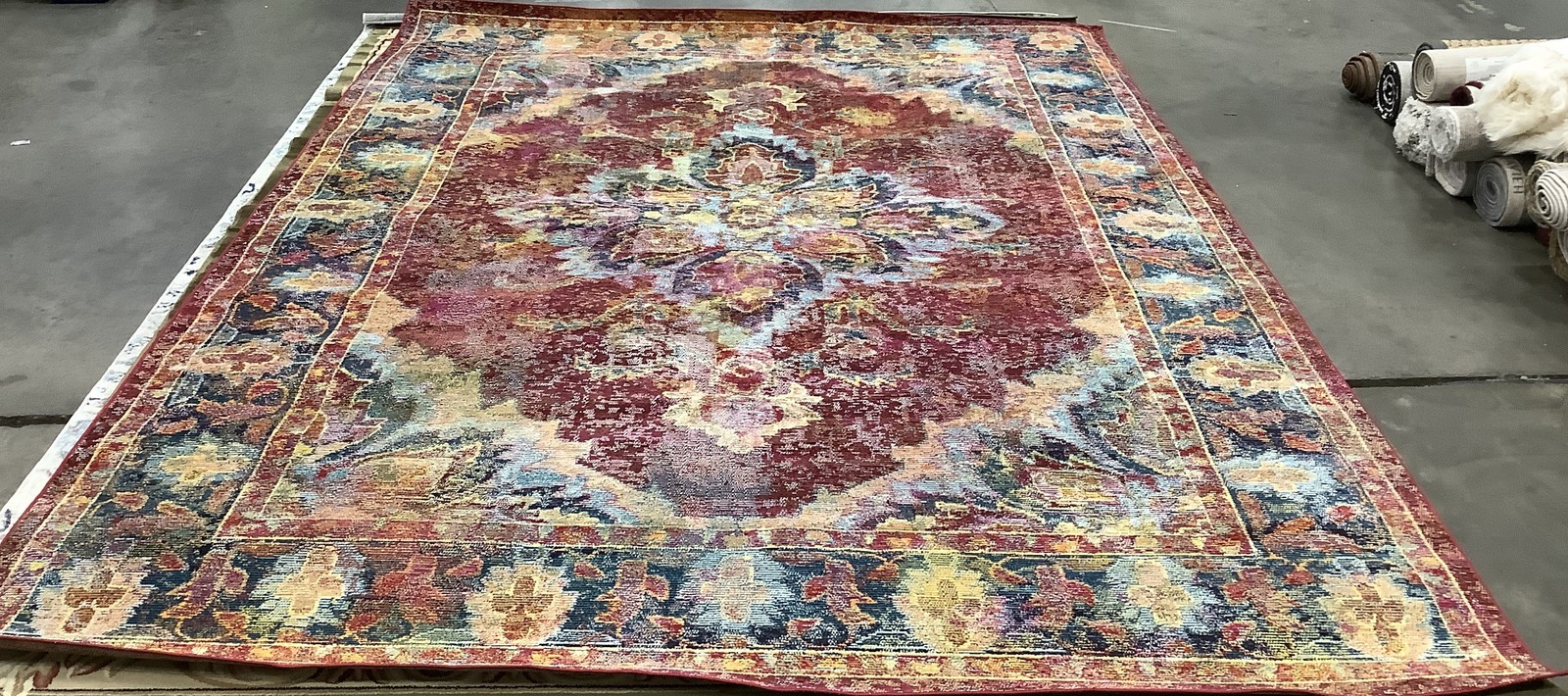 RUBY / NAVY 9′-0″ x 12′-0″ Flaw in Rug, Reduced Price 1172685608 CRS508R-9