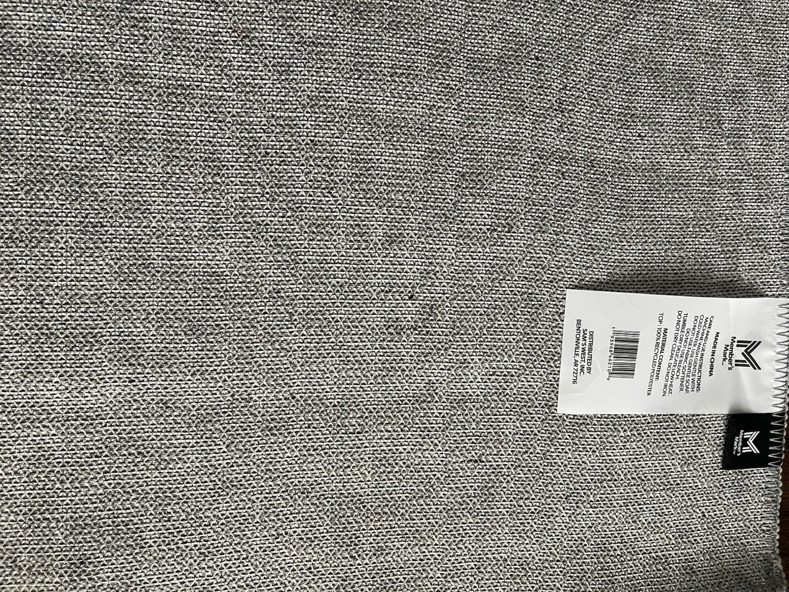 Member’s Mark Everwash machine washable cream, green and grey rug.