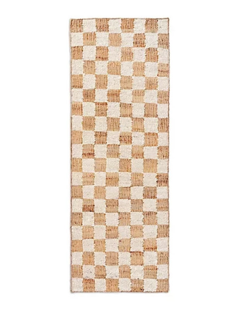 Handmade woven Wool Jute Blend Rug Brown Abstract Modern Area Carpet 9×12