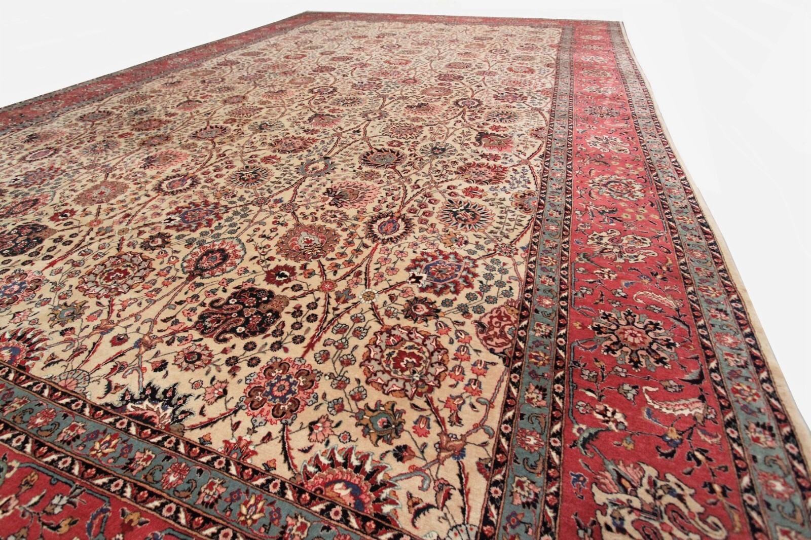 11×17 Vintage Turkish Oushak Rug Fine Hereke Carpet High KPSI 340cm x 498Cm