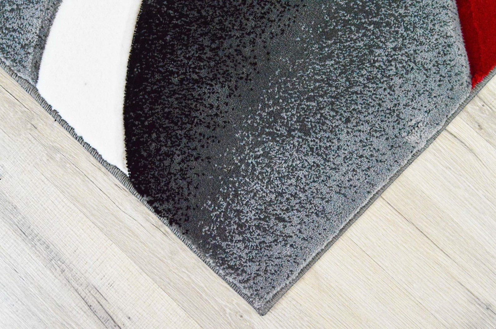Premium Carved Modern Contemporary Abstract Rug 2305 Red 5’3”x7’6”