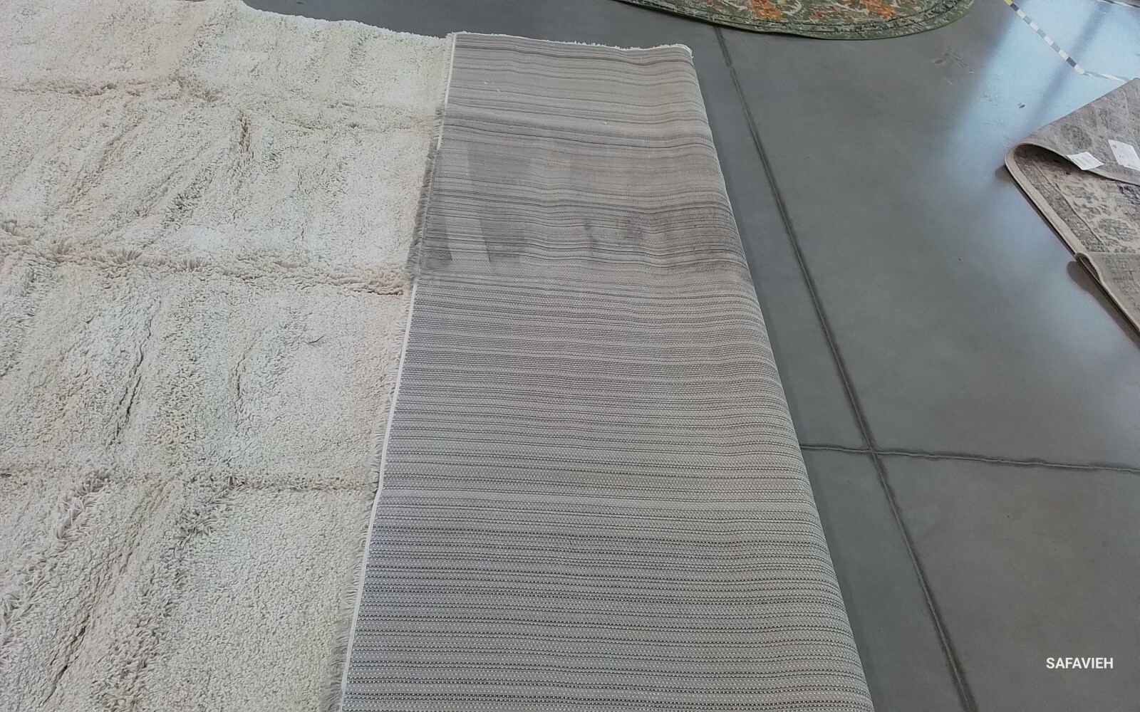 IVORY 9′-0″ x 12′-0″ Stained Rug, Reduced Price 1172760223 SG180-1212-9