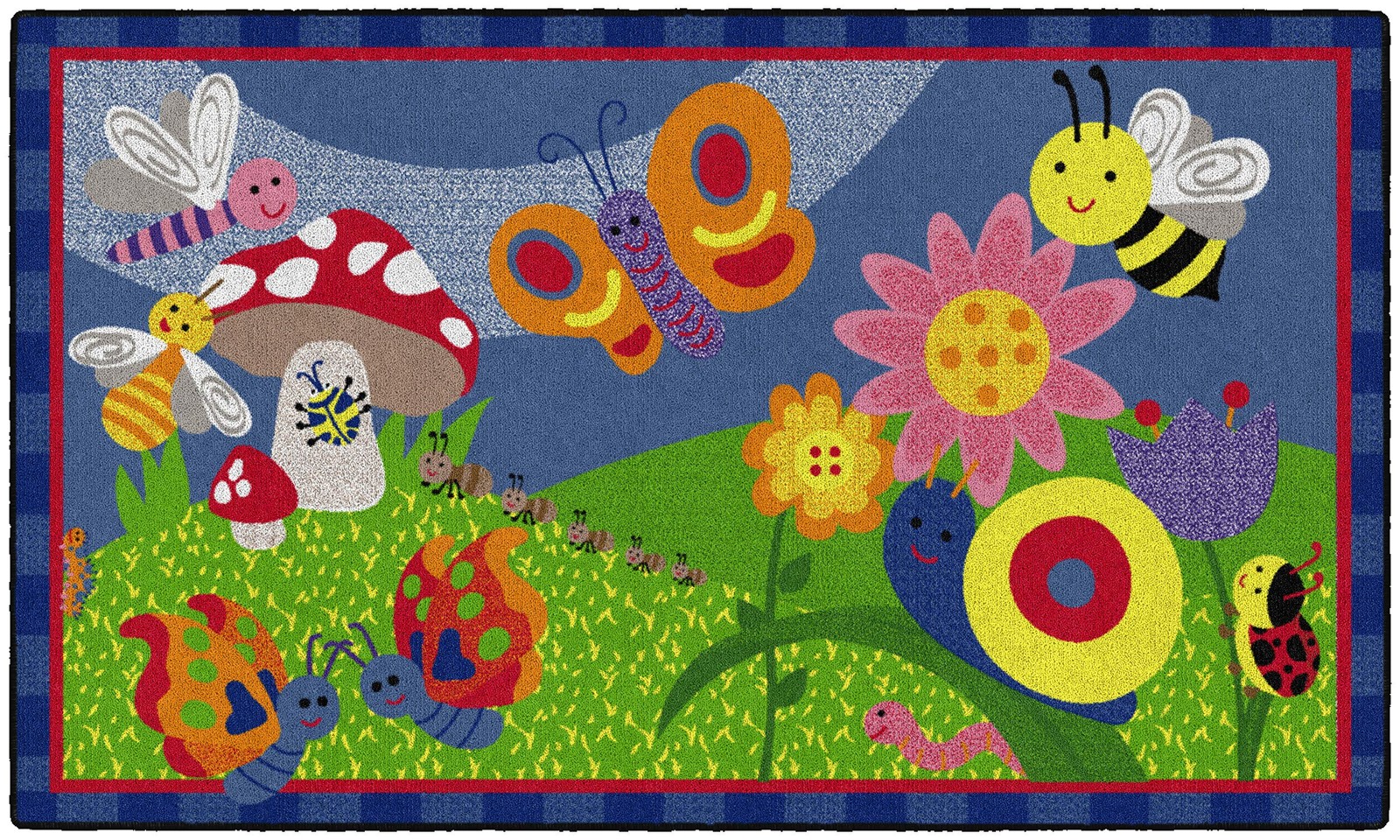 and Baby Non Slip Area Rug for Home Learning or Classroom Carpet, Playroom or…