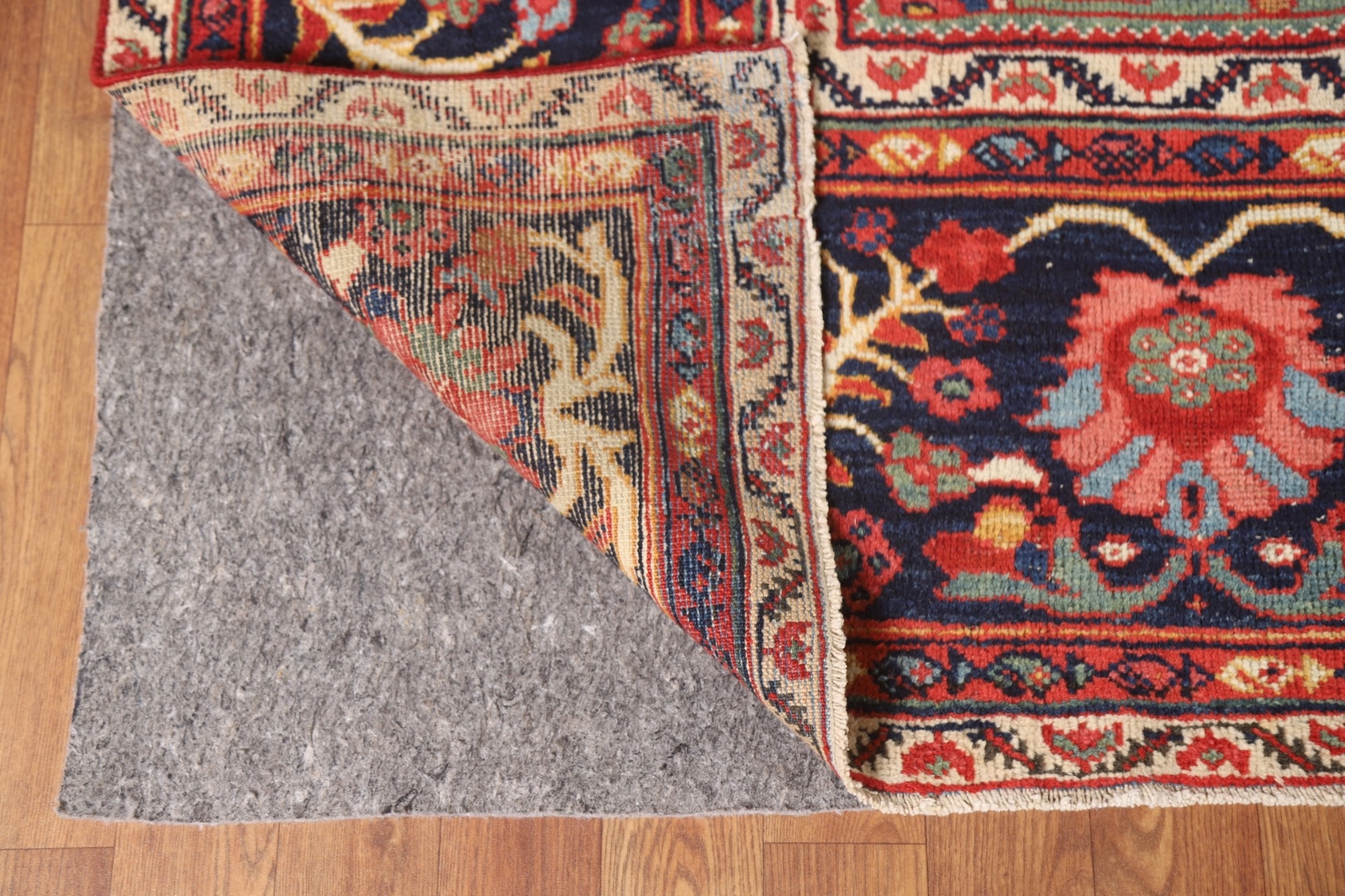 Pre-1900 Antique Vegetable Dye Large Rug 11×15 ft. Sultanabad Handmade Carpet