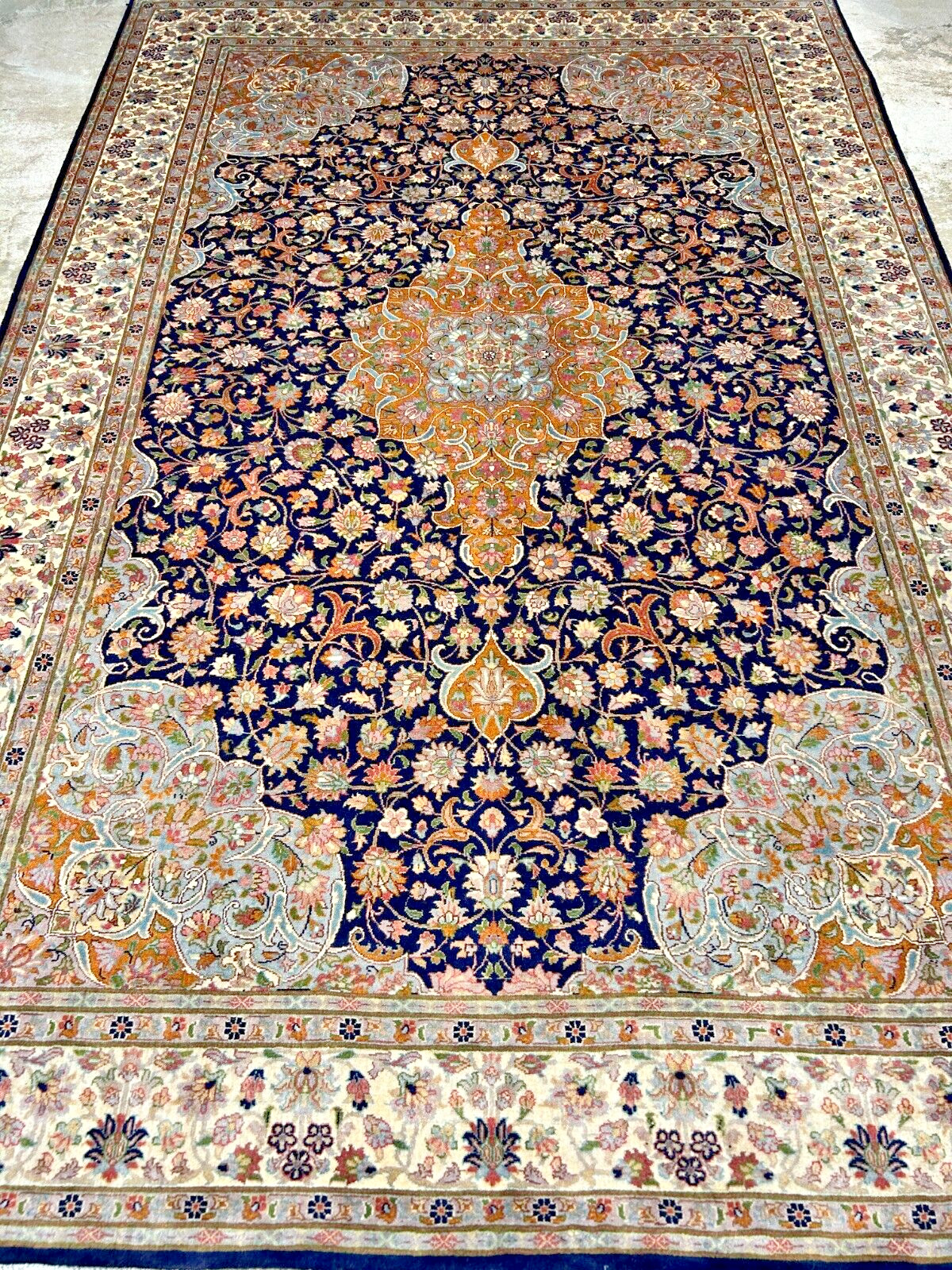 6’1″x9’4″ Hand-Knotted 100% Wool Carpet – Pakpersian Kashane Area Rug