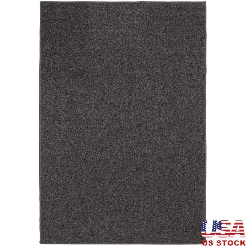 Durable Indoor Utility Area Rug Stain Resistant Low Pile Easy Clean Machine Made